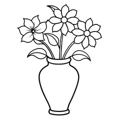 Flower coloring book design vector (37)