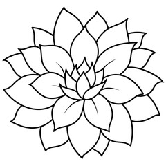 Flower coloring book design vector (44)