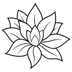 Fototapeta premium Flower coloring book design vector (48)