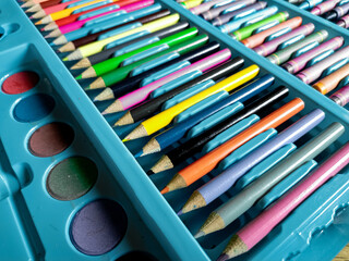 A variety of color pens