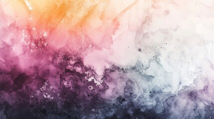 Hand painted abstract watercolor background with bold strokes and rich colors