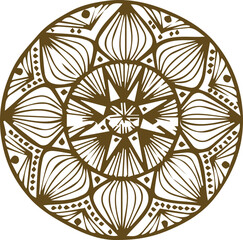 Beautiful mandala art, vector mandala design