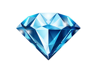 a blue diamond on a white background