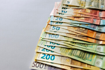stack of euro banknotes