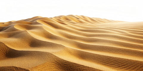 Sand dunes on white background