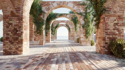Enchanted Archway: A Vine-Clad Passage Into Natures Embrace