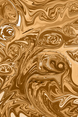 Abstract composition in chocolate color