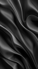 Obraz premium Charcoal gray abstract wavy background with a sleek, modern feel Perfect for contemporary art and design projects