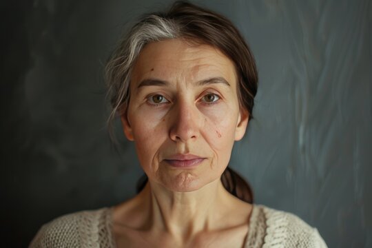 Age progression and woman's split dual colors in aging discussions: exploring white aging appearances through hair dye narratives.