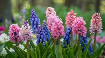 Obraz premium Detailed close-ups of vibrant spring flowers and trees showcasing beauty of renewal