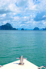 PANYEE ISLAND, THAILAND August 23, 2023, Thailand Phang Nga Bay islands Panak Island. This was on a hot sunny afternoon during the wet season.


