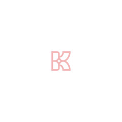 Minimalist Letter K Vector