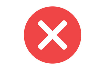 Obraz premium Cross button