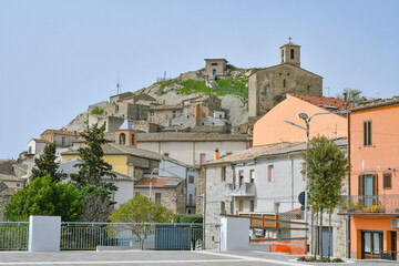 View of the landscape from Pietracatella, a town in Molise, Italy.