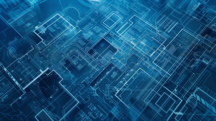 Various construction plans, blueprints, and schematics, providing insight into intricate project details and planning processes.  construction companies and design bureaus, Generative AI.