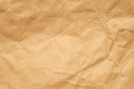 Abstract crumpled and creased recycle brown paper texture background - Powered by Adobe