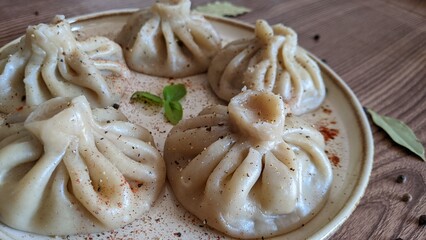 Georgian Khinkali dumplings 