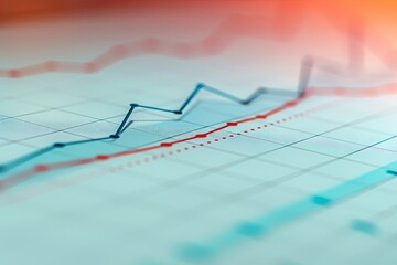 Price Growth Chart, Suitable for financial companies, analytical agencies, and economic publications. The background can depict a chart with gradually increasing price lines, Generative AI.