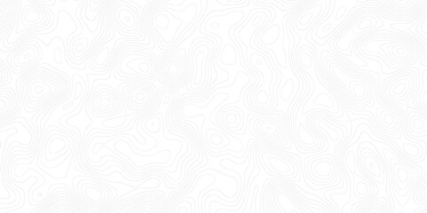 Topographic map background with geographic line map with elevation assignments.Modern design with White topographic wavy pattern design. Paper Texture Imitation of a Geographical map shades .