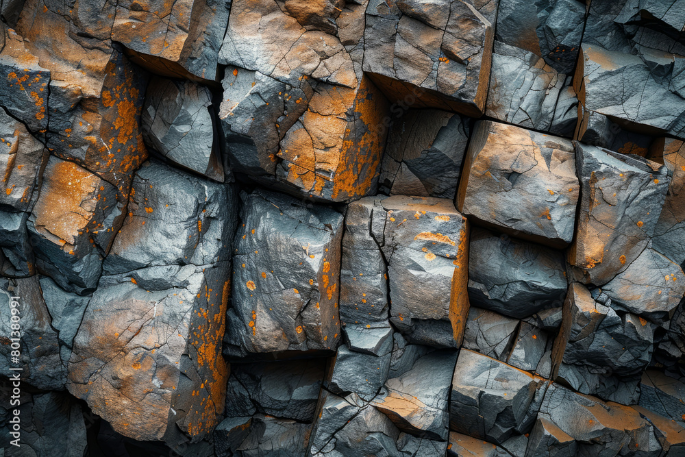 Poster a composition that conveys resilience, with interlocking shapes and earthy, solid colors like browns