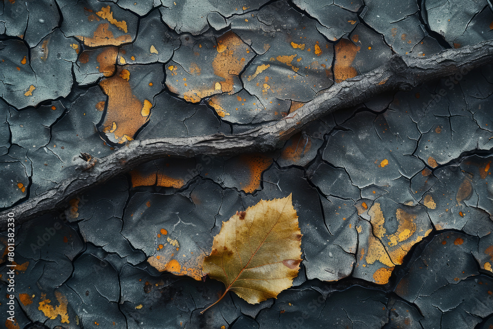 Leinwandbilder a digital forest scene where every leaf and tree bark follows a fractal pattern for growth and decay