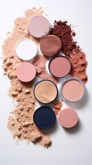 cosmetic powder makeup blush eye shadow, ai