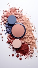 cosmetic powder makeup blush eye shadow, ai