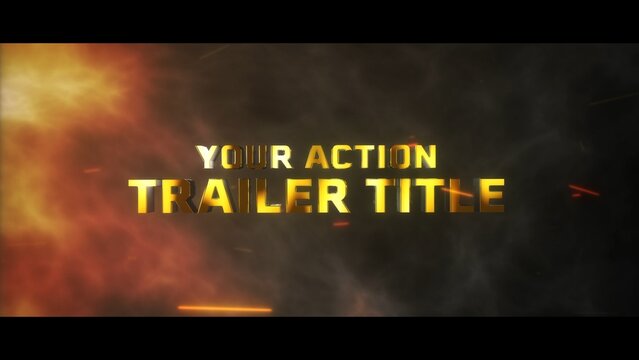 Epic Blockbuster Movie Clean Title Intro