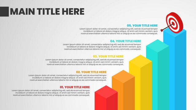 Steps to success with target Infographic