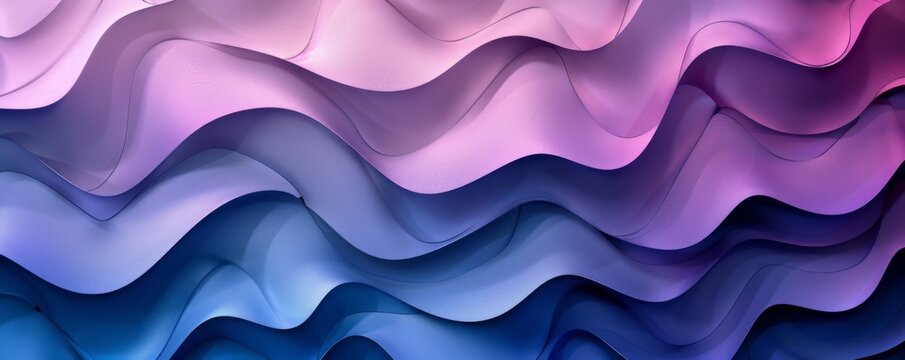 Blue and purple waves.
