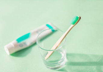 toothbrush with toothpaste