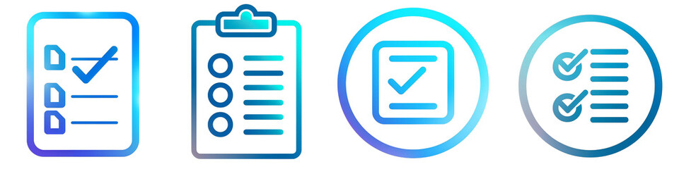 Tasks clipart collection, symbol, logos, icons isolated on transparent background