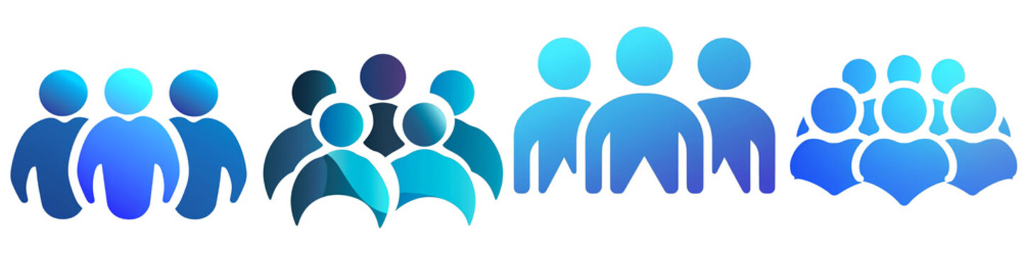 Team clipart collection, symbol, logos, icons isolated on transparent background