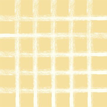 Vector hand drawn brush textured checkered pattern. crayon dry paint geometrical simple texture. Crossing lines. Abstract cute delicate pattern ideal for fabric, textile, wallpaper