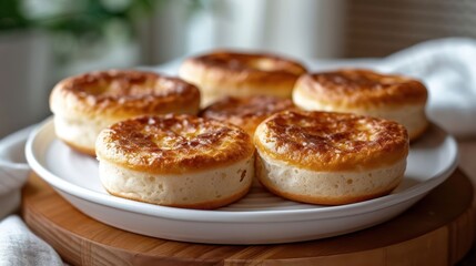 english muffin with good light setting