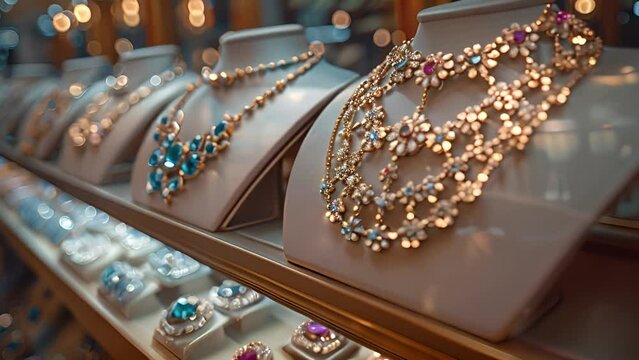 This display case showcasing an abundance of various jewelry pieces.
