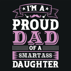 Father's Day Typography T-Shirt Design