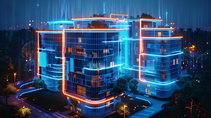 Ai-controlled construction of a smart house using artificial intelligence and IOT. System development for smart building architecture.