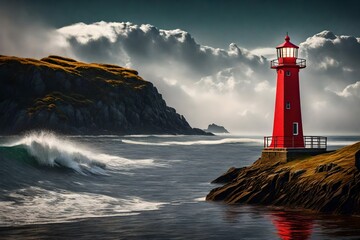 lighthouse on the coast of state