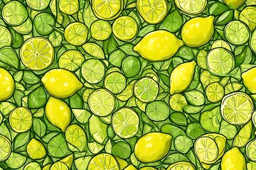 background with lemons
