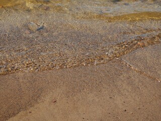 footprints on the beach