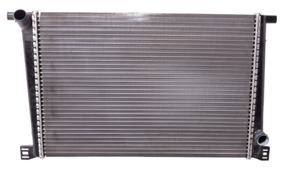 The cooling radiator is a metal heat exchanger inside filled with antifreeze. Rubber pipes are connected to it, which are mounted on the corresponding neck of the motor. Repair in the workshop.