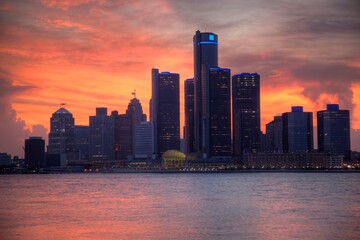 Discovering Detroit: Magnificent 4K image of Michigan's Largest City and Key Port on the Detroit River