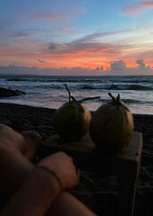 Sunset sky. Nature beautiful Light Sunset or sunrise over sea,Colorful dramatic majestic scenery...