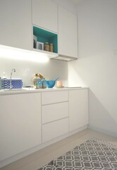 modern kitchen interior