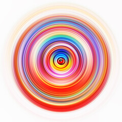 Colorful radial motion effect. Abstract rounded background. Color curves and sphere. Multi color gradient rings and circles wallpaper. Colored texture backdrop and banner.