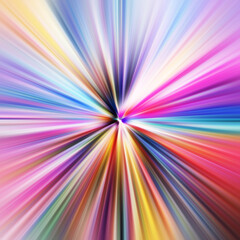 Colorful zoom motion effect. Abstract background. Color lines. Colored texture backdrop and banner. Multi color gradient pattern and textured wallpaper.