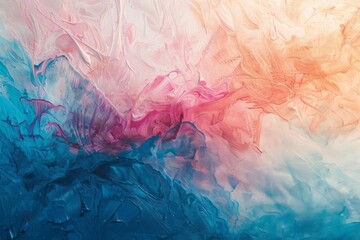 An abstract artwork that uses subtle color shifts to represent the calming effect of mindful breathing