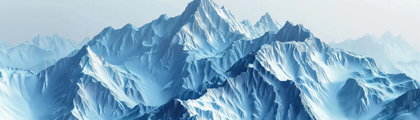Obraz premium Sparkling Snow-Covered Peaks: Close-Up of Shimmering and Textured Snow-Covered Mountain Peaks