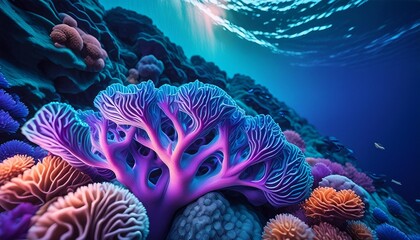 the art of the ocean the beauty of coral made with generative ai